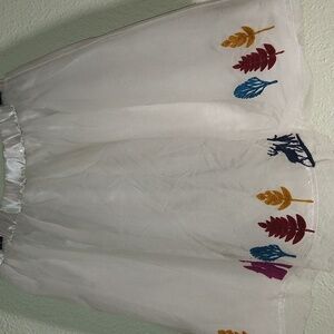 Hannah Andersson Frozen Embroidered Skirt